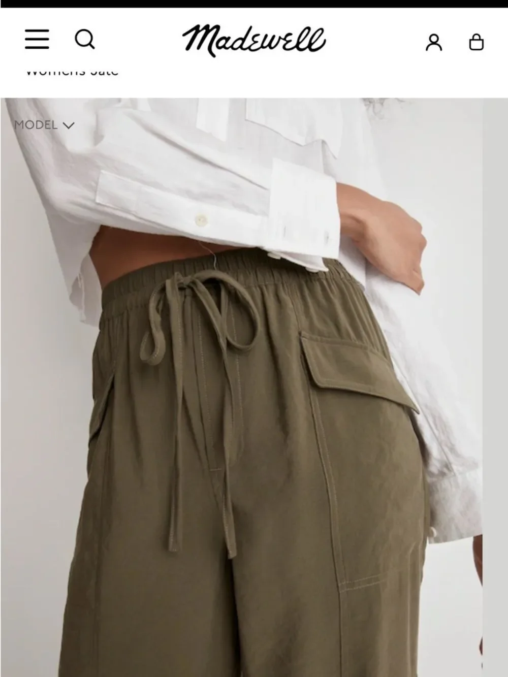 Madewell Straight Leg Cargo Pant